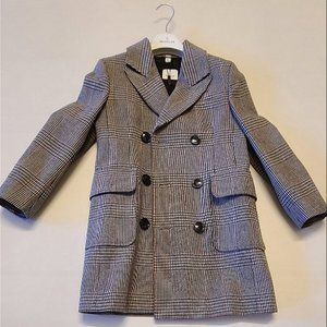Burberry Jacket - Tan with black/red pattern - Size 8 128cm